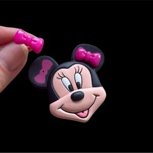 Disney Minnie Mouse 3-in-1 Brooch Pierced Earrings Trinket Box Set | NIB Avon